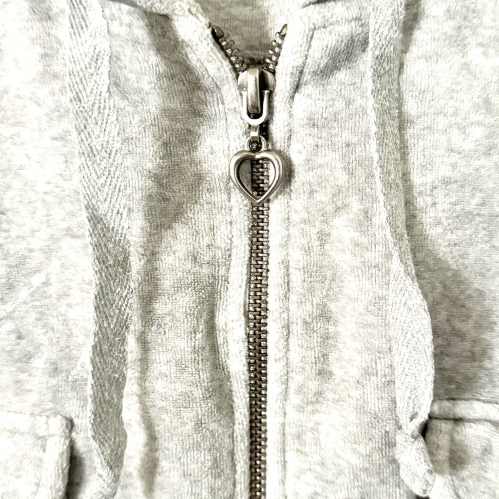 Arizona Jean Company Light Gray Cropped Hoodie - Picture 6 of 9